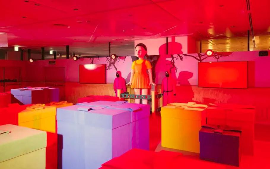 Young-hee, Squid Game girl doll at the venue